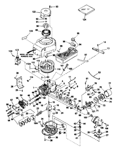 Tecumseh Engine Model V70-125259e Diagram and Parts List for 56125 6000001 - 6999999 Toro Lawn Tractor