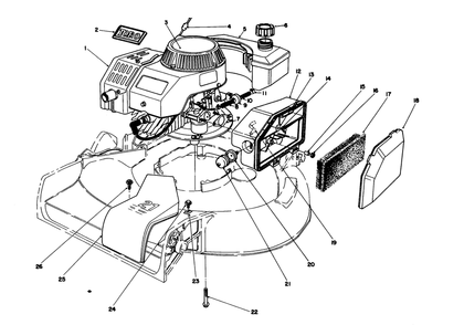 Engine Assembly (Serial No. 8001572 & Up) Diagram and Parts List for 16785 8000001 - 8007011 Toro Lawn Mower