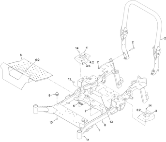 Part Location Diagram of 126-9279 Toro Decal-Service Aid