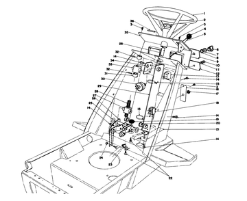 Part Location Diagram of 82-8330 Toro Throttle Control (Incl. Ref. #4)