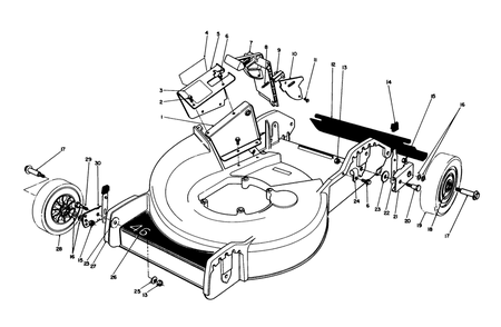 Housing Assembly Diagram and Parts List for 20564C 8000001 - 8999999 Toro Lawn Mower