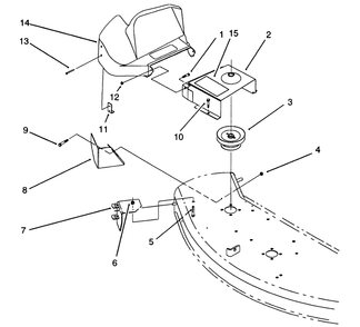 Shield Assembly (48" Cutting Unit) Diagram and Parts List for 07-4XVS01 2000001 - 2999999 Toro Lawn Tractor Accessories