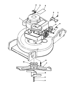 Engine Assembly Diagram and Parts List for 20181WF 3900001 - 3999999 Toro Lawn Mower