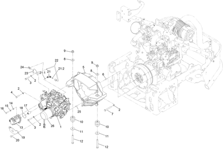 Transmission Assembly Diagram and Parts List for 74029 400000000-999999999 Toro Lawn Tractor