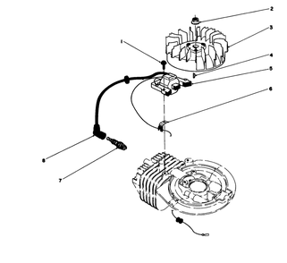 Ignition Assembly (Model No. 47ph-7) Diagram and Parts List for 16212C 8000001 - 8999999 Toro Lawn Mower