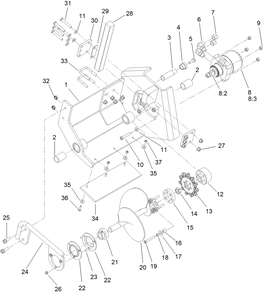 Part Location Diagram of 110-9673 Toro Screw-Hh