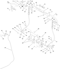 Control Assembly Diagram and Parts List for 74583 (314000001-314999999)(2014) Toro Lawn Mower