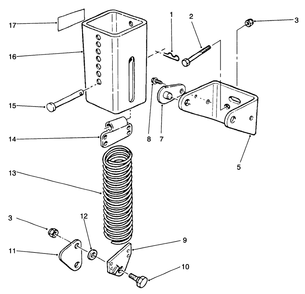 Counter Balance Diagram and Parts List for 30555 690001 - 699999 Toro Lawn Mower