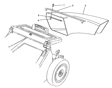 Side Discharge Chute Model No. 59112 (Optional) Diagram and Parts List for 26625CS 9000001 - 9999999 Toro Lawn Mower