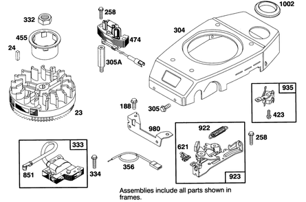 Engine Gts-150 Diagram and Parts List for 26635BC 4900001 - 4999999 Toro Lawn Mower