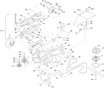 Rh Wing Deck Assembly Diagram and Parts List for 74096 403247447-999999999 Toro Lawn Tractor