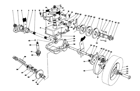 Gear Case Assembly Diagram and Parts List for 20775 0000001 - 0999999 Toro Lawn Mower