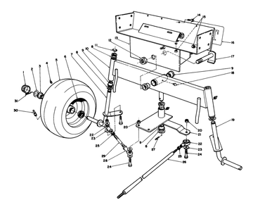 Part Location Diagram of 54-1680 Toro Pivot Pin