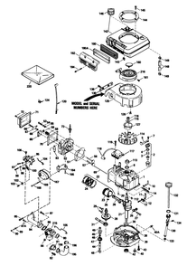 Engine Tecumseh Model No. Ovrm40-42603 Diagram and Parts List for 26642 9000001 - 9999999 Toro Lawn Mower