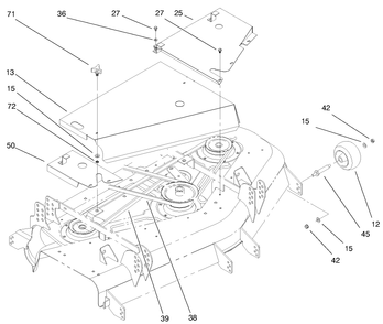 Covers And Gage Wheel Assembly Diagram and Parts List for 30151 990001 - 999999 Toro Lawn Mower