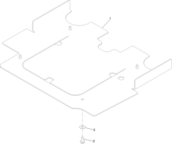 Heat Deflector Assembly No. 147-7913 Diagram and Parts List for 147-7913  Toro Lawn Tractor