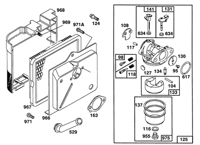 Engine Model 124702-3115-01 Diagram and Parts List for 20563 1000001 - 1999999 Toro Lawn Mower