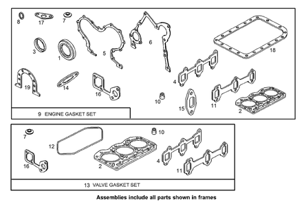 Gasket Assembly Diagram and Parts List for 74269 (290000001-290999999)(2009) Toro Lawn Mower