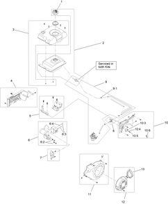 Engine Assembly No. 1 Diagram and Parts List for 38830 409000000 - 411999999 Toro Snow Blower
