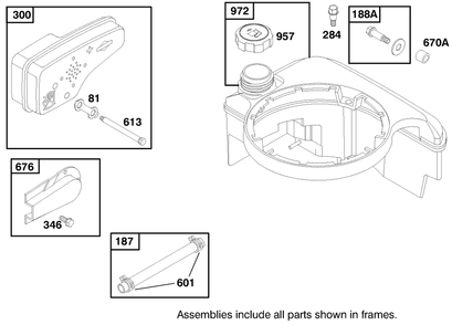 Engine Briggs & Stratton Model 127802-1761-E1 Diagram and Parts List for 21013 8900001 - 8999999 Toro Lawn Mower