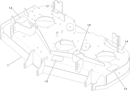 Deck Decal Assembly No. 147-4995 Diagram and Parts List for 74048TE 414071690 - 999999999 Toro Lawn Tractor