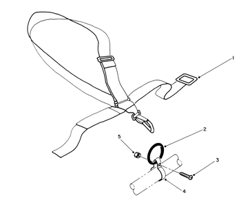 Deluxe Shoulder/Belt Harness (Optional) Diagram and Parts List for 51637 0000001 - 0999999 Toro Trimmer