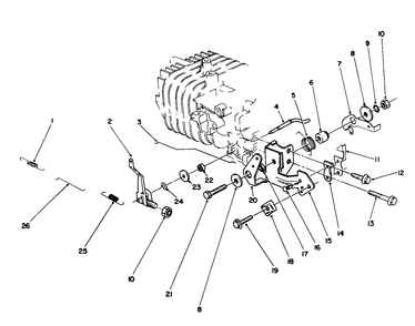 Governor Assembly (Model No. 47pm1-3) Diagram and Parts List for 22026 2000001 - 2999999 Toro Lawn Mower