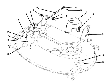 Cover Assembly Diagram and Parts List for 78215 3900001 - 3999999 Toro Lawn Tractor