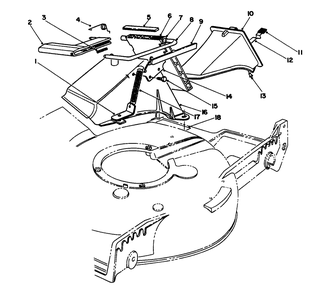 Recycler Bagging Kit Model No. 59174 Diagram and Parts List for 20106 1000001 - 1999999 Toro Lawn Mower