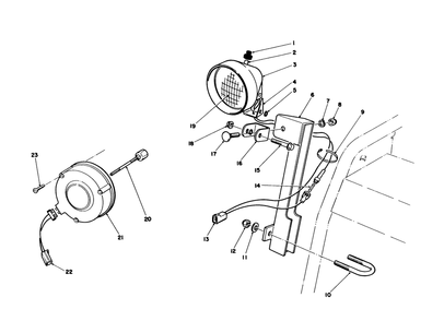 Light Kit No. 66-7930 (Optional) Diagram and Parts List for 38573 9000001 - 9999999 Toro Snow Blower