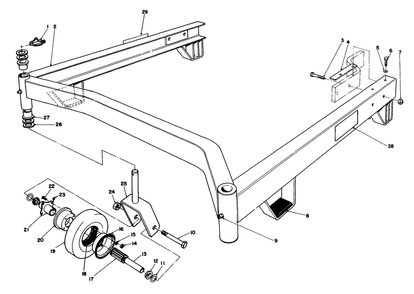 Cutting Unit Model No. 30544 (Continued) Diagram and Parts List for 30718 0000001 - 0999999 Toro Lawn Tractor
