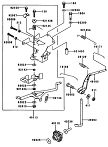 Controlequipment Diagram and Parts List for 74212 (991001-999999)(1999) Toro Lawn Mower