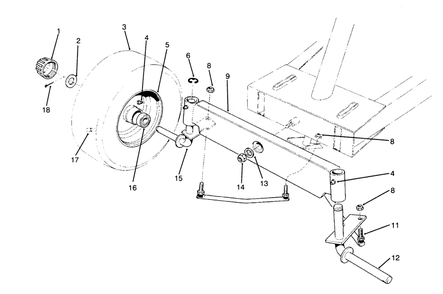 Front Axle Assembly Diagram and Parts List for 70040 59000001 - 59999999 Toro Lawn Tractor