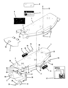 Side Discharge Mowers-50 & 60 In. (127 & 152 Cm) Diagram and Parts List for C5-60ZS02 1000001 - 1999999 Toro Lawn Mower
