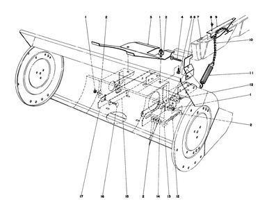 36" Snowthrower Attachmeht Model No. 59136 (Continued) Diagram and Parts List for 57385 1000001 - 1999999 Toro Lawn Tractor