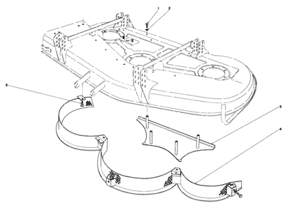 Mulcher Kit Model No. 30700 (Optional) Diagram and Parts List for 30775 300001 - 399999 Toro Lawn Tractor
