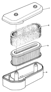 Air Cleaner Assembly Diagram and Parts List for 30112 9000001 - 9999999 Toro Lawn Tractor Accessories