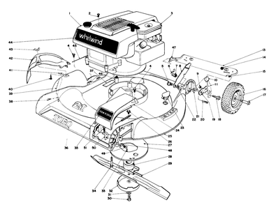 Housing And Engine Assembly-Model 16273 Diagram and Parts List for 16073 4000001 - 4999999 Toro Lawn Mower