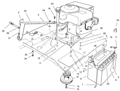 Part Location Diagram of 221-728 Toro Engine