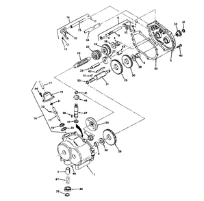 Model 352 Transmission Diagram and Parts List for 57017 3000001 - 3999999 Toro Lawn Tractor