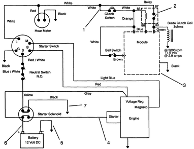 Electric Schematic Diagram and Parts List for 30190 49000001 - 49999999 Toro Lawn Tractor Accessories