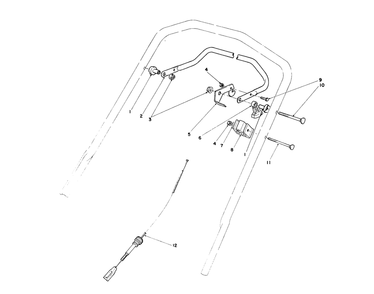 Traction Control Assembly Diagram and Parts List for 20677 0002102 - 0999999 Toro Lawn Mower