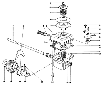 Gear Case Assembly Model Nos. 20550 And 20660 Diagram and Parts List for 20440 4000001 - 4999999 Toro Lawn Mower