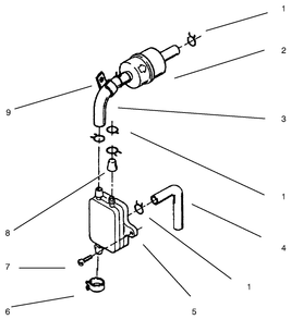 Fuel Filter & Pump Diagram and Parts List for 73422 7900001 - 7999999 Toro Lawn Tractor