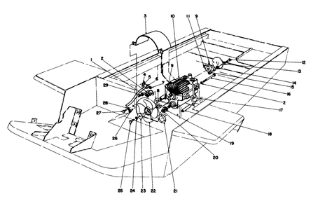 Transmission And Fan Assembly Diagram and Parts List for 30760 00000001 - 09999999 Toro Lawn Tractor