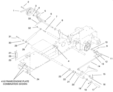 Clutch Diagram and Parts List for 73422 7900001 - 7999999 Toro Lawn Tractor