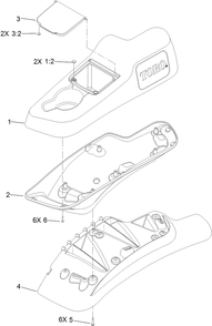 Lh Console Assembly Diagram and Parts List for 74902TE (313000001-313999999)(2013) Toro Lawn Mower