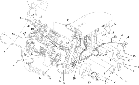 Part Location Diagram of 122-2717 Toro Cable-Battery, Rd Assembly