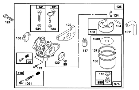 Engine Gts 150 Diagram and Parts List for 20821B 6900001 - 6999999 Toro Lawn Mower