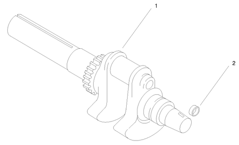 Group 1-Crankshaft Diagram and Parts List for 22304 900001 - 990001 Toro Lawn Tractor Accessories